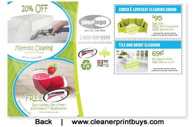 Carpet Cleaning Postcard (8.5 x 5.5) #C1006 UV Gloss Back