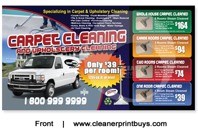 Carpet Cleaning Postcard (6 x 11) #C1010 Matte Front