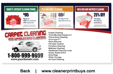 Carpet Cleaning Postcard (6 x 11) #C1010 Matte Back