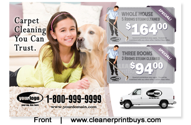 Carpet Cleaning Postcard (4 x 6) #C1020 Matte Front