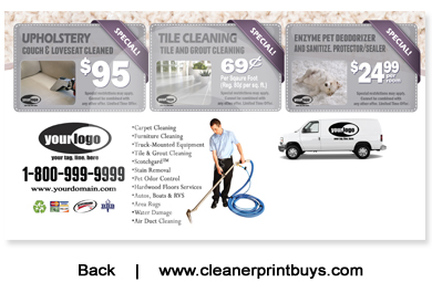 Carpet Cleaning Postcard (6 x 11) #C1020 UV Gloss Back