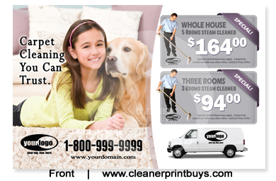 Carpet Cleaning Postcard (8.5 x 5.5) #C1020 Matte Front