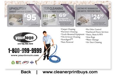 Carpet Cleaning Postcard (8.5 x 5.5) #C1020 Matte Back