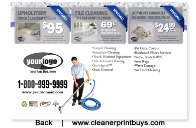 Carpet Cleaning Postcard (4 x 6) #C1021 UV Gloss Back