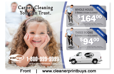 Carpet Cleaning Postcard (8.5 x 5.5) #C1021 UV Gloss Front