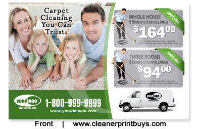 Carpet Cleaning Postcard (8.5 x 5.5) #C1023 Matte Front