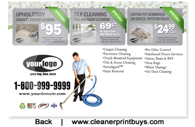 Carpet Cleaning Postcard (8.5 x 5.5) #C1023 Matte Back