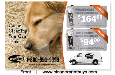 Carpet Cleaning Postcard (8.5 x 5.5) #C1024 UV Gloss Front