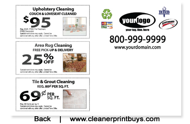 Carpet Cleaning Postcard (4 x 6) #C1075 Matte Back