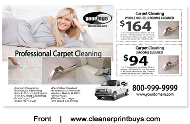 Carpet Cleaning Postcard (6 x 11) #C1075 UV Gloss Front