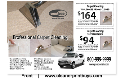Carpet Cleaning Postcard (4 x 6) #C1076 UV Gloss Front