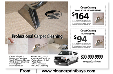 Carpet Cleaning Postcard (8.5 x 5.5) #C1076 Matte Front