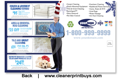 Carpet Cleaning Postcard (8.5 x 5.5) #C2001 Matte Back