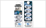 Carpet Cleaning Door Hanger C0007 4.25 x 14 Book Gloss