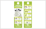 Carpet Cleaning Door Hanger C1005 4.25 x 14 Book Gloss C1005