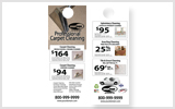 Carpet Cleaning Door Hanger C1076 4.25 x 11 Book Gloss