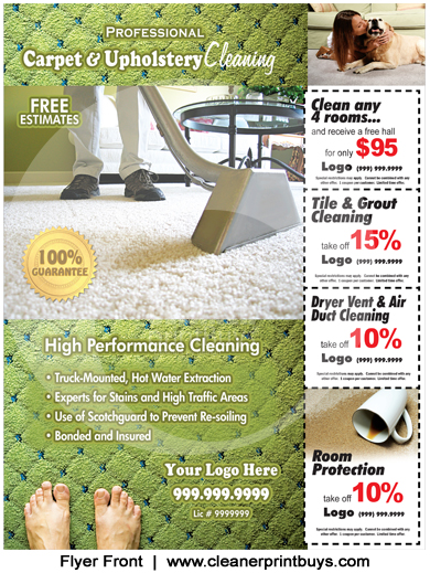 Carpet Cleaning Flyer (8.5 x 11) #C0002