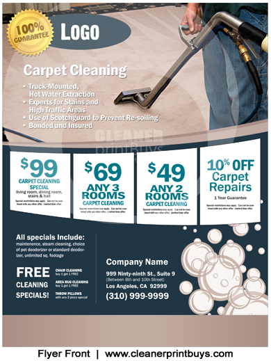 Carpet Cleaning Flyer (8.5 x 11) #C0004